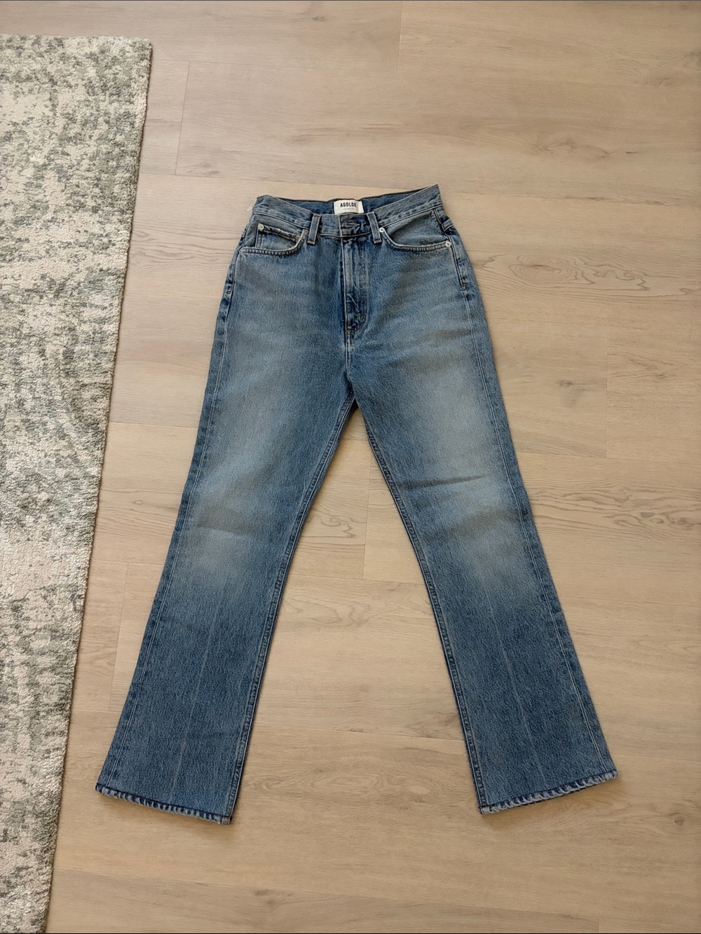 NWOT Agolde Classic Boot-cut Blue Jeans